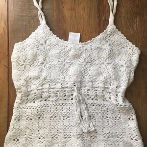 Anthro Crochet Tank